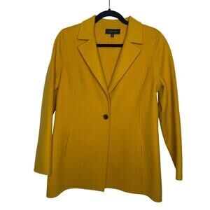 Talbots Womens Yellow Wool Jacket Size 8